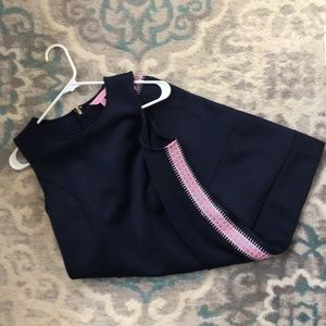 Lilly Pulitzer Mila Shift Dress - Navy Scuba - Size M